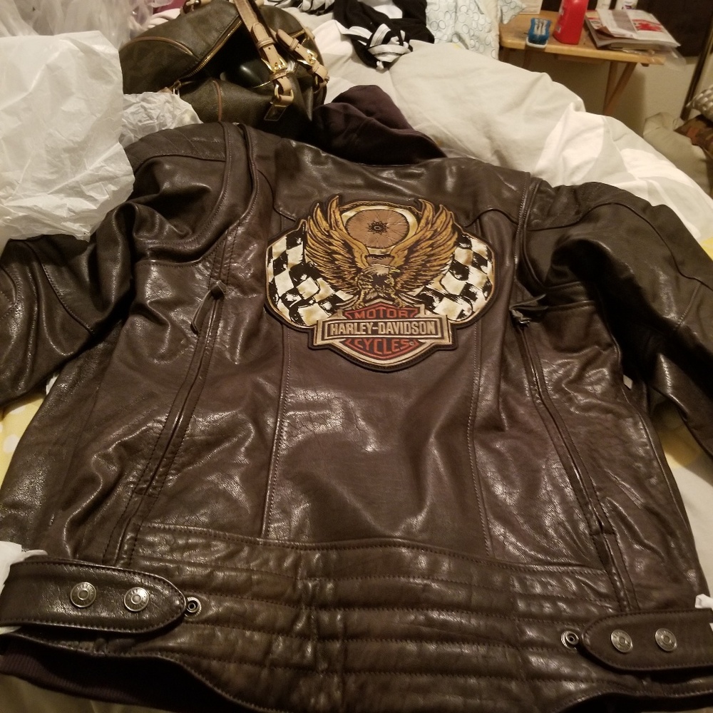 Harley Davidson leather riding jacket